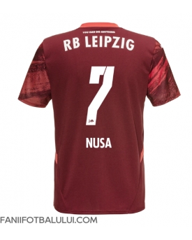 RB Leipzig Antonio Nusa #7 Tricou Fotbal Replică 2024-25 Barbati Deplasare